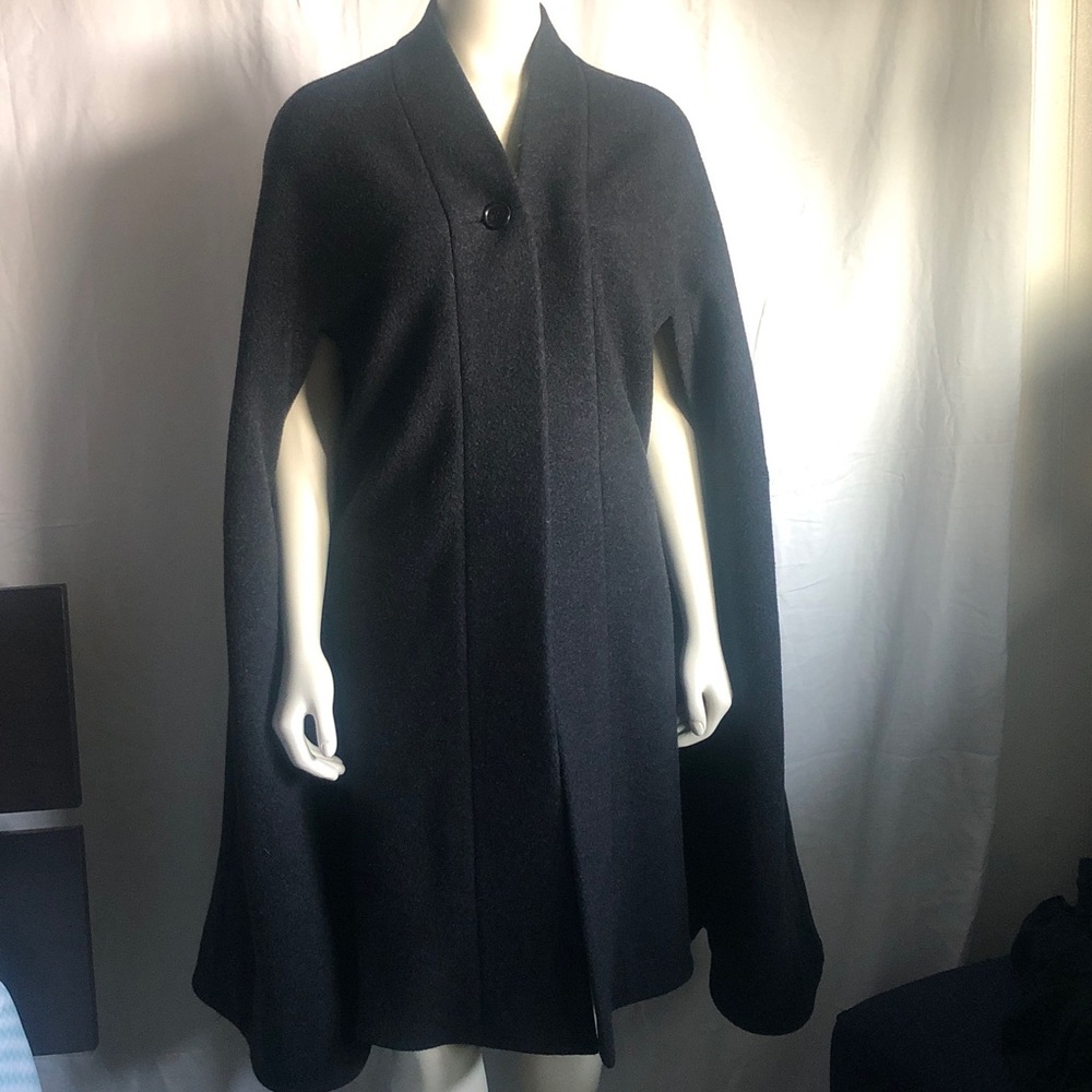 100% Wool/ cashmere Long Cape Size M/L